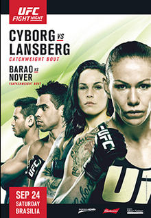 UFC Fight Night: Cyborg vs. Lansberg - UFC Event Poster (September 24, 2016)