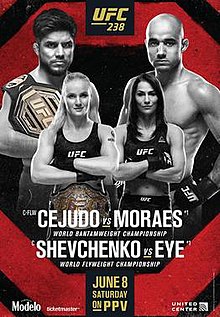 UFC 238: Cejudo vs. Moraes - UFC Event Poster (June 08, 2019)