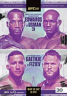 UFC 286: Edwards vs. Usman 3 - UFC Event Poster (March 18, 2023)