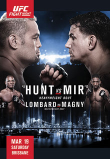 UFC Fight Night: Hunt vs Mir - UFC Event Poster (March 19, 2016)