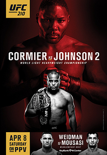 UFC 210: Cormier vs. Johnson 2 - UFC Event Poster (April 08, 2017)