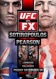 UFC on FX: Sotiropoulos vs Pearson - UFC Event Poster (December 14, 2012)