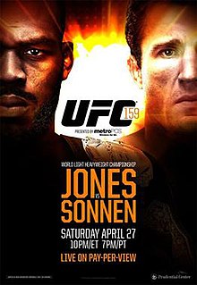 UFC 159: Jones vs Sonnen - UFC Event Poster (April 27, 2013)