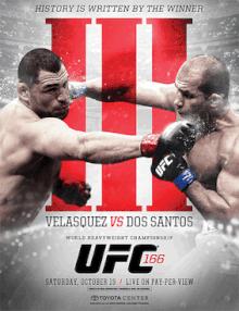 UFC 166: Velasquez vs Dos Santos 3 - UFC Event Poster (October 19, 2013)