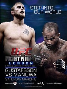 UFC Fight Night: Gustafsson vs Manuwa - UFC Event Poster (March 08, 2014)