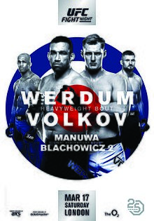 UFC Fight Night: Werdum vs. Volkov - UFC Event Poster (March 17, 2018)