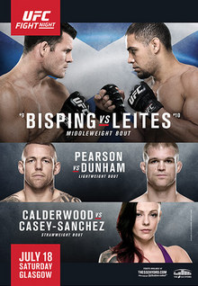 UFC Fight Night: Bisping vs Leites - UFC Event Poster (July 18, 2015)