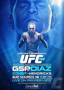 UFC 158: St-Pierre vs Diaz - UFC Event Poster (March 16, 2013)