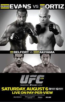 UFC 133: Evans vs Ortiz 2 - UFC Event Poster (August 06, 2011)