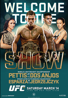 UFC 185: Pettis vs Dos Anjos - UFC Event Poster (March 14, 2015)