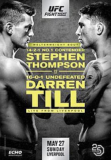 UFC Fight Night: Thompson vs. Till - UFC Event Poster (May 27, 2018)