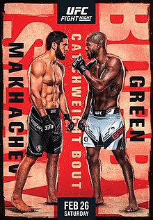 UFC Fight Night: Makhachev vs. Green - UFC Event Poster (February 26, 2022)