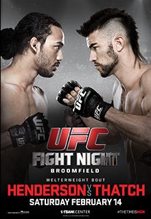 UFC Fight Night: Henderson vs Thatch - UFC Event Poster (February 14, 2015)