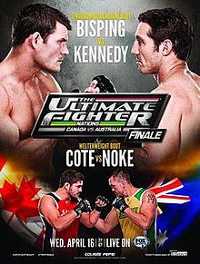 UFC Fight Night: Bisping vs Kennedy - UFC Event Poster (April 16, 2014)