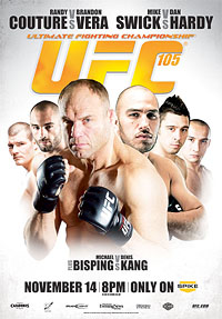 UFC 105: Couture vs Vera - UFC Event Poster (November 14, 2009)