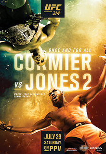 UFC 214: Cormier vs. Jones 2 - UFC Event Poster (July 29, 2017)